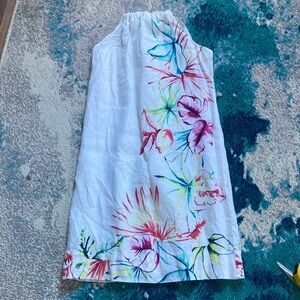 Tommy Bahama XS white linen lined sundress